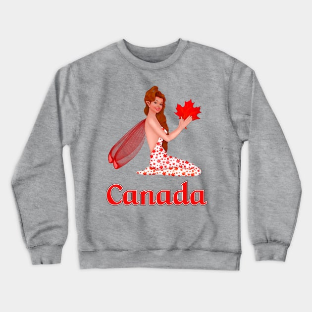 Canadian Pixie Crewneck Sweatshirt by SpiceTree